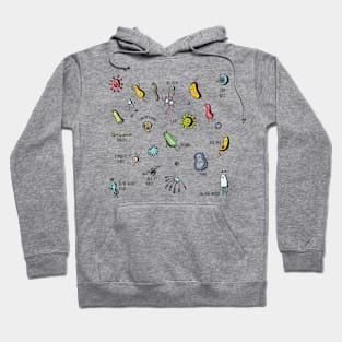 Cute Viruses Germs Bacterias Hoodie